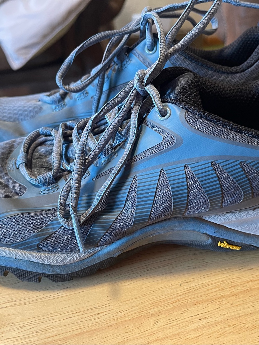Merrell Women Size 7 Blue Grey J034434 Siren Edge 3 Hiking Shoe Trail Rock/Blu